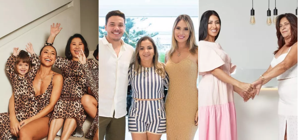 Famosos celebram o Dia das Mães na web